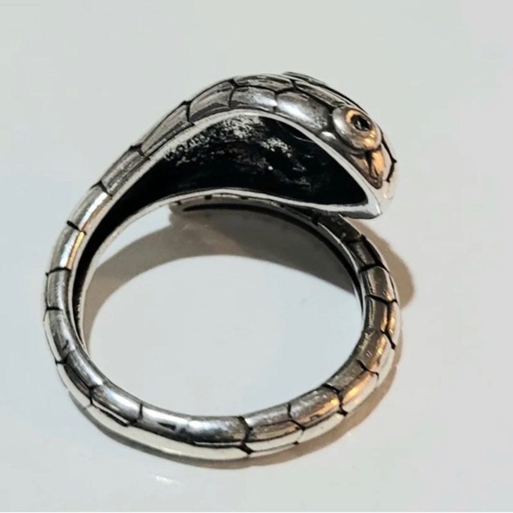 🆕BOHEMIAN WOMENS AND MENS SILVER SNAKE🐍 RING - Picture 2 of 4